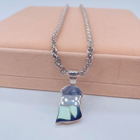 VVS Moissanite Diamond Jesus Pendant in 925 Sterling Silver - White Gold Finish Hip Hop Jewelry - Image 3