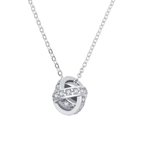 Women's Sterling Silver Moissanite Diamond Necklace - Micro Pave Hip Hop Jewelry