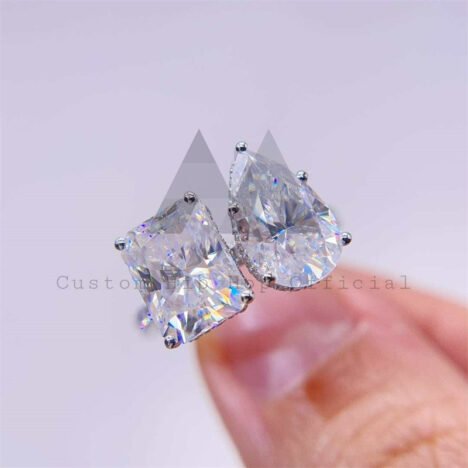 925 Silver Moissanite Engagement Ring - Hip Hop Style Jewelry - Image 3