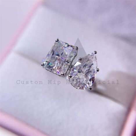 925 Silver Moissanite Engagement Ring - Hip Hop Style Jewelry - Image 5