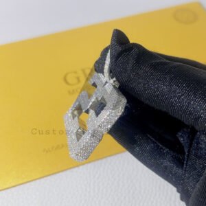 Iced Out Moissanite Pendant #23 for 10MM Cuban Chain - Hip Hop Jewelry - Image 2