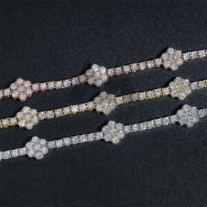 3MM 925 Silver Moissanite Tennis Bracelet | Iced Out Luxury Jewelry - Image 5