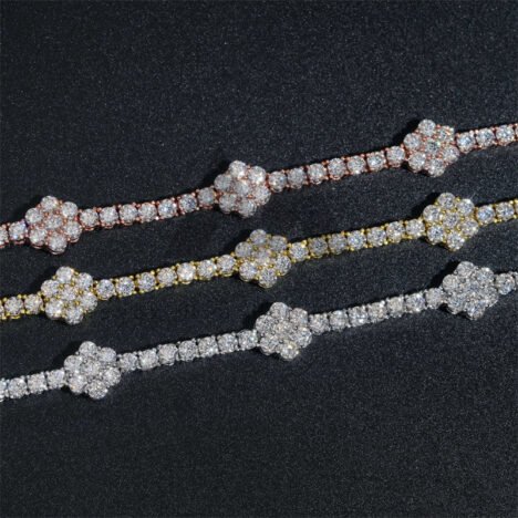3MM 925 Silver Moissanite Tennis Bracelet | Iced Out Luxury Jewelry - Image 5