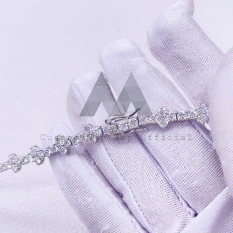 New Arrival 3MM 4MM Silver 925 VVS Moissanite Diamond Cross Tennis Chain - Image 2