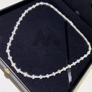 New Arrival 3MM 4MM Silver 925 VVS Moissanite Diamond Cross Tennis Chain - Image 4